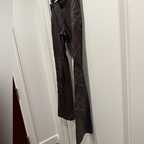 Bebe Brown Leather Garment. Pre-loved - Picture 3 of 16